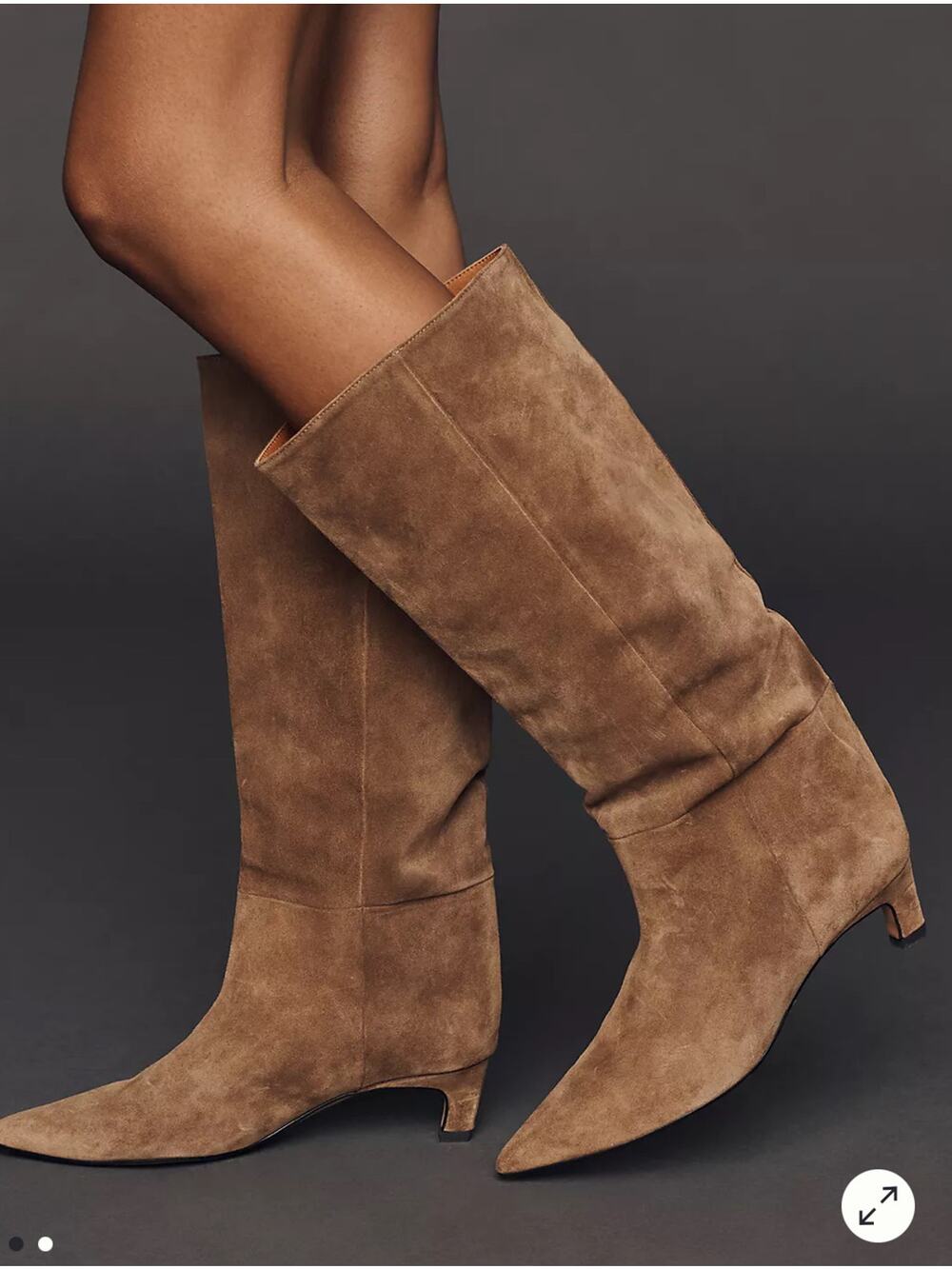 By Anthropologie Wide-Leg Kitten-Heel Tall Boots